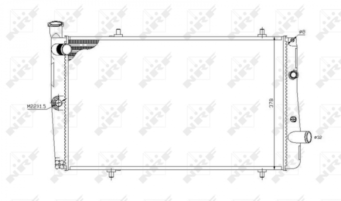 Radiator motor potrivit PEUGEOT 309 I, 309 II, 405 I 1.1-1.9D [3]