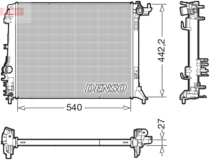 Radiator motor potrivit RENAULT GRAND SCENIC IV, MEGANE IV, SCENIC IV 1.2/1.5D/1.5DH [1]