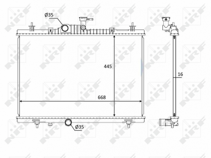 Radiator motor potrivit RENAULT KOLEOS I 2.0D/2.5 [1]