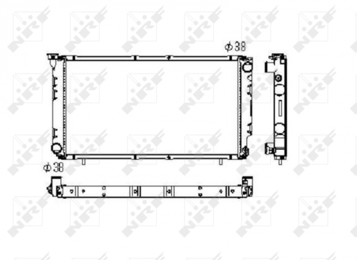 Radiator motor potrivit SUBARU LEGACY I, LEGACY II 1.8/2.0/2.2 [3]