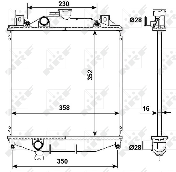 Radiator motor potrivit SUZUKI SWIFT, SWIFT II 1.0/1.3 [3]