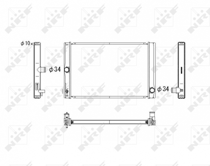 Radiator motor potrivit TOYOTA AURIS, COROLLA 1.4D/2.0D [2]