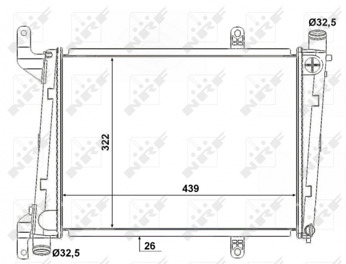 Radiator motor potrivit VOLVO S40 I, V40 1.9D [1]