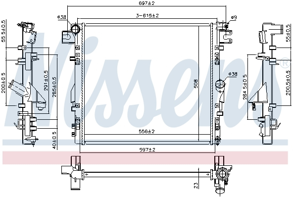 Radiator racire motor (Automat/Manual) potrivit JEEP WRANGLER III 2.8D/3.6/3.8 [3]