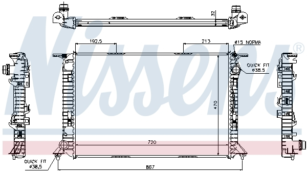 Radiator racire motor potrivit AUDI A4 B8, A5 4.2 [4]
