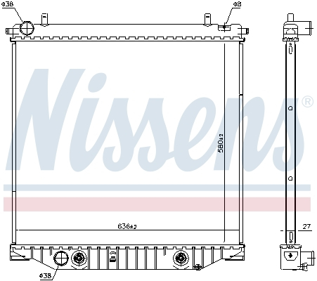 Radiator racire motor potrivit CHEVROLET TRAILBLAZER 2.8D [1]