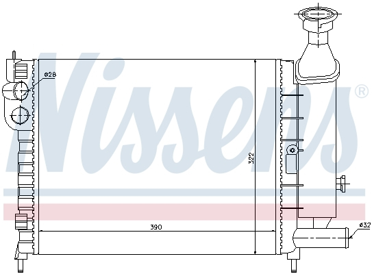 Radiator racire motor potrivit CITROEN AX 1.0/1.1/1.4 [1]