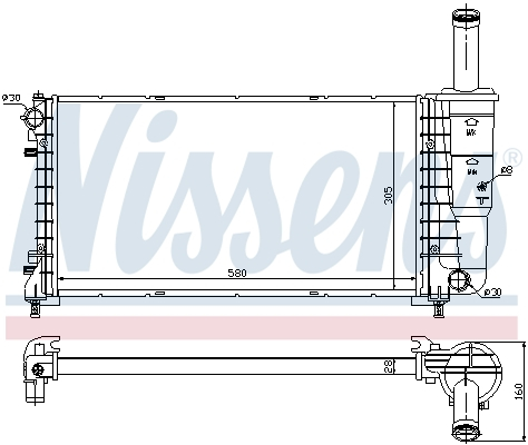 Radiator racire motor potrivit FIAT PUNTO 1.4 [1]