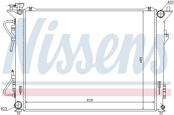 Radiator racire motor potrivit HYUNDAI GRANDEUR, SONATA V, SONATA VI; KIA MAGENTIS 2.0-3.3 [1]