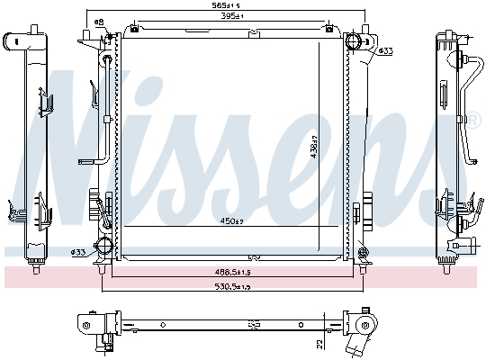 Radiator racire motor potrivit HYUNDAI I30; KIA CEE'D, PRO CEE'D 1.6D [1]