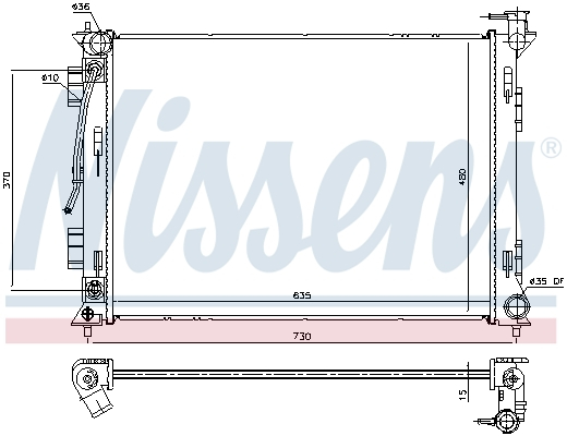 Radiator racire motor potrivit HYUNDAI SONATA VII 2.4 [1]