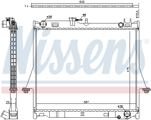 Radiator racire motor potrivit ISUZU D-MAX I 3.0D -06.12 [1]