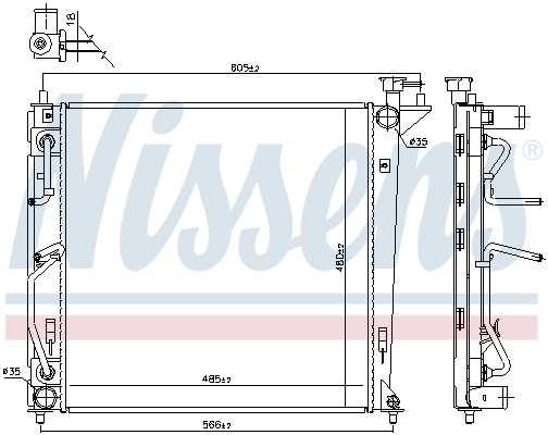 Radiator racire motor potrivit KIA CARENS IV 1.7D [3]