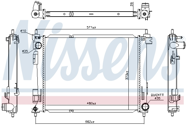 Radiator racire motor potrivit KIA RIO IV, STONIC 1.0/1.0H [1]