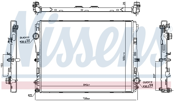 Radiator racire motor potrivit MERCEDES E (A238), E (C238), E (W213), E ALL-TERRAIN (S213), E T-MODEL (S213), GLC (C253), GLC (X253) 2.0H [1]