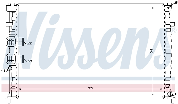 Radiator racire motor potrivit PEUGEOT 406 2.0 [1]