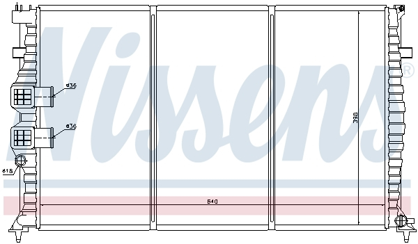 Radiator racire motor potrivit PEUGEOT 406 2.2 [3]
