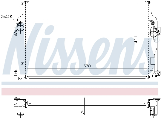 Radiator racire motor potrivit TOYOTA RAV 4 IV 2.0D/2.2D [3]