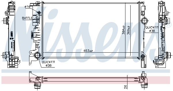 Radiator racire motor potrivit VOLVO XC90 II 2.0/2.0D/2.0H [1]