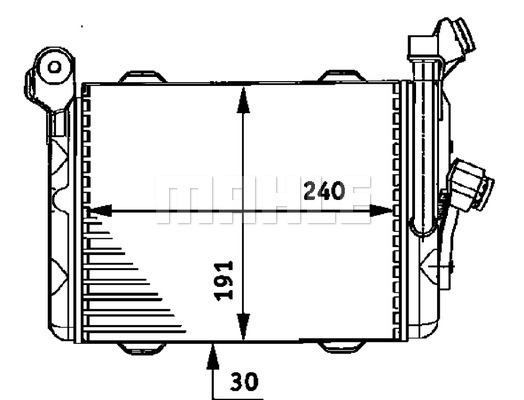 Radiator ulei termoflot potrivit BMW Seria 5 (E39), 7 (E38) 2.5D/4.4 01.96-05.04 [2]