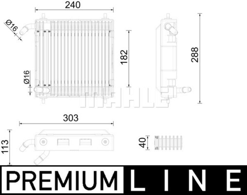 Radiator ulei termoflot potrivit BMW Seria 7 (G11, G12) 6.6 12.16- [1]