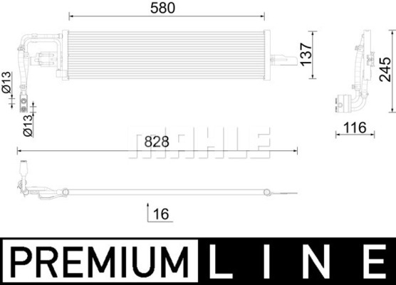 Radiator ulei termoflot potrivit OPEL ASTRA K 1.0/1.4/1.6D 06.15- [1]