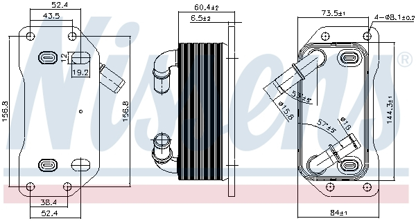 Radiator ulei termoflot potrivit VOLVO S60 II, S80 II, S90 II, V40, V60 I, V70 III, XC40, XC60 I, XC70 II 1.5/2.0 09.13- [1]