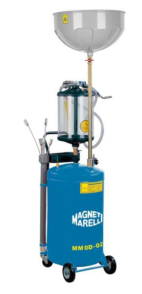 Recuperator de ulei 80 litri cu vas de vizualizare, extractie prin cadere si absortie, Magneti Marelli [1]