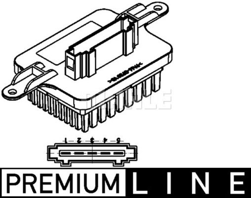 Regulator trepte ventilator habitaclu (Rezistenta) MERCEDES E T-MODEL (S210), E (W210) 2.0-5.4 intre 1995-2003 [3]