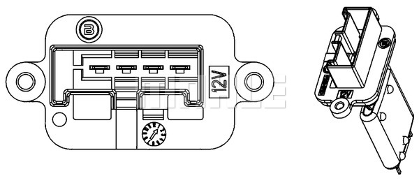 Rezistenta ventilator habitaclu regulator OPEL MERIVA A 1.3D-1.8 intre 2003-2010 [2]