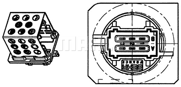 Rezistenta ventilator habitaclu regulator PEUGEOT 206 1.1-2.0D dupa 1998 [2]