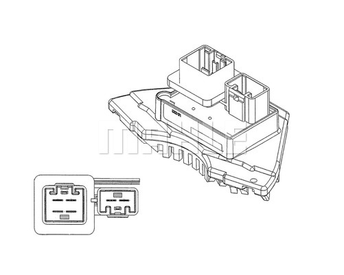 Rezistenta ventilator habitaclu VOLVO S60 I, S70, S80 I, V70 II, XC90 I 2.0-4.4 intre 1997-2014 [2]