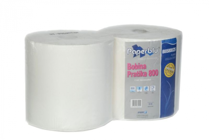 Rola hartie, celuloza PROFITOOL, 2 buc, culoare: alb, numar straturi: 2, lungime: 200m, inaltime:25cm [1]