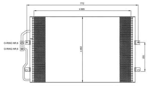 Schimbator caldura incalzire habitaclu (141x249x42) PEUGEOT 307, 307 CC, 307 SW 1.4/1.6/2.0 intre 2000-2009 [3]