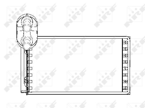 Schimbator caldura incalzire habitaclu (152x266x42) FORD GALAXY; SEAT ALHAMBRA; VW SHARAN 1.8-2.8 intre 1995-2010 [8]