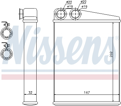 Schimbator caldura incalzire habitaclu (203x168x35) MERCEDES GL (X164), M (W164), R (W251, V251) 3.0-6.2 intre 2005-2014 [2]