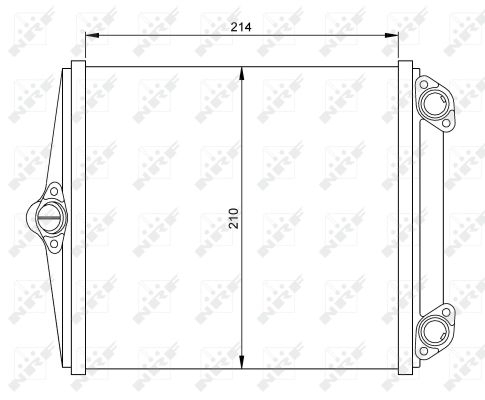 Schimbator caldura incalzire habitaclu (210x214x45) MERCEDES CABRIOLET (A124), COUPE (C124), E (A124), E (C124), E T-MODEL (S124), E (W124), KOMBI T-MODEL (S124), S (C126), S (W126), SEDAN (W124) 2.0- [1]