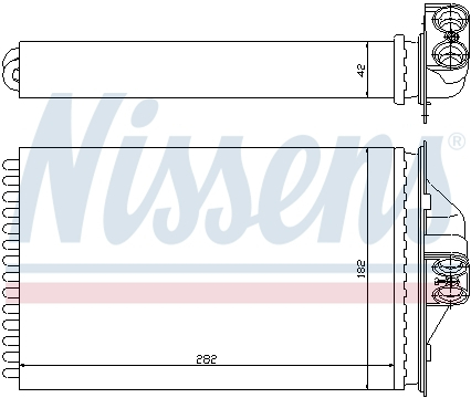Schimbator caldura incalzire habitaclu (282x182x42) CHRYSLER VOYAGER III; DODGE CARAVAN; PLYMOUTH VOYAGER 2.0-3.8 intre 1995-2001 [4]