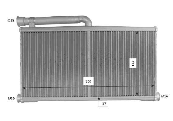 Schimbator caldura incalzire habitaclu (296x144x27) AUDI A6, A6 ALLROAD 2.0-5.2 intre 2004-2011 [2]