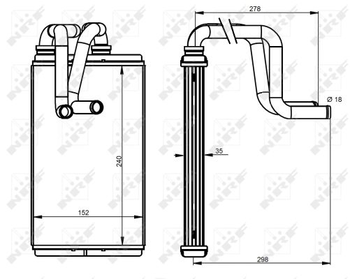 Schimbator caldura incalzire habitaclu CITROEN C4 AIRCROSS, C-CROSSER, C-CROSSER ENTERPRISE; MITSUBISHI ASX, LANCER VIII, OUTLANDER II; PEUGEOT 4007, 4008 1.5-3.0 dupa 2006 [2]