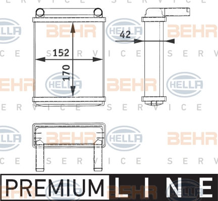 Schimbator caldura incalzire habitaclu MERCEDES SPRINTER 2-T (901, 902), SPRINTER 3-T (903), SPRINTER 4-T (904) 2.1D intre 1995-2006 [5]