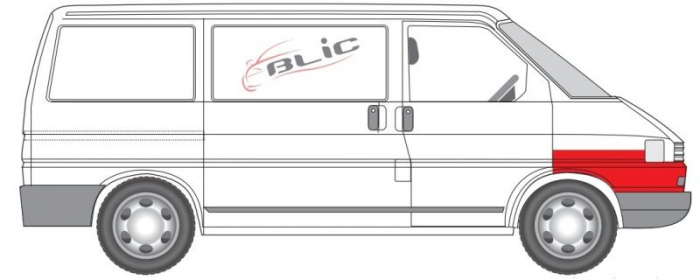 Segment aripa fata dreapta potrivit VW TRANSPORTER T4 09.95-04.03 [2]