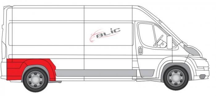 Segment aripa Spate Dreapta potrivit CITROEN JUMPER I, JUMPER II; FIAT DUCATO; PEUGEOT BOXER 04.06- [1]