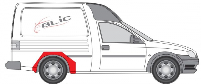 Segment aripa Spate Dreapta potrivit OPEL COMBO/MINIVAN -12.00 [2]