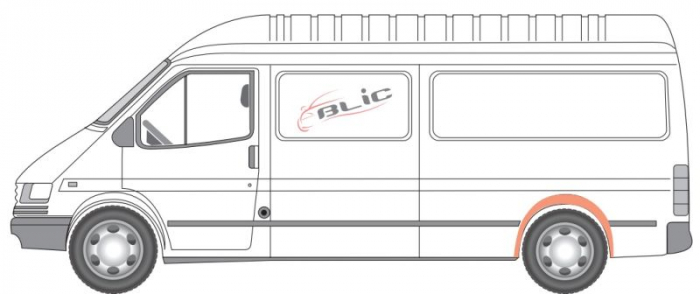 Segment aripa Spate Stanga (garnitura Aripa, model lung) potrivit FORD TRANSIT, TRANSIT TOURNEO -12.00 [2]