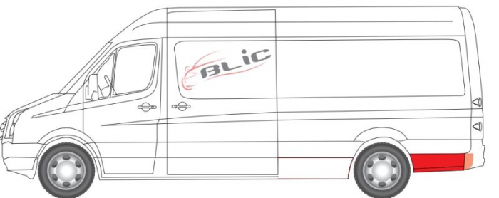 Segment aripa Spate Stanga ( model lung) potrivit MERCEDES SPRINTER 3,5-T (B906), SPRINTER 3-T (B906), SPRINTER 4,6-T (B906), SPRINTER 5-T (B906); VW CRAFTER 30-35 [3]