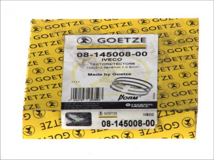 Segment piston (set) (102mm (STD) 3-2,385-4) potrivit IVECO potrivit DAF CF 65, LF 45, LF 55, SB; IVECO EUROCARGO I-III, MAGIRUS; DAEWOO NOVUS; IRISBUS EUROPOLIS; TATA LPS, LPT 6BT5.9-V378 [2]