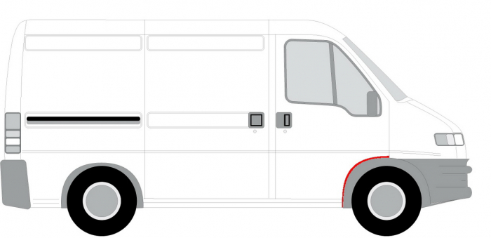 Segment reparatie aripa dreapta fata FIAT DUCATO intre 1994-2001 [2]