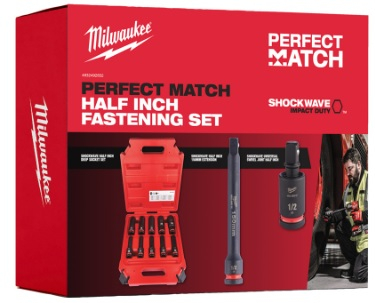 Set 10 chei tubulare 1/2" 10-24 mm, prelungitor 150 mm si adaptor Milwaukee [1]