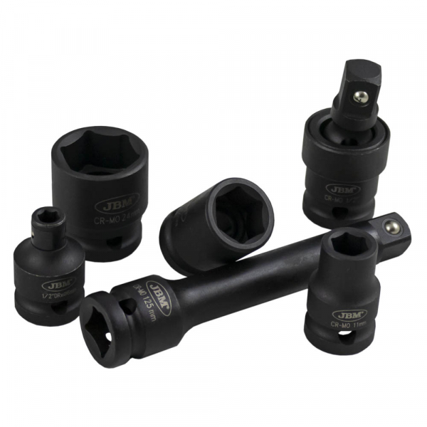 Set 13 piese de impact de 1/2" hexagonale + adaptor [3]